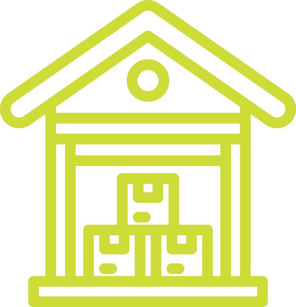 Warehouse Icon Design Illustration vector