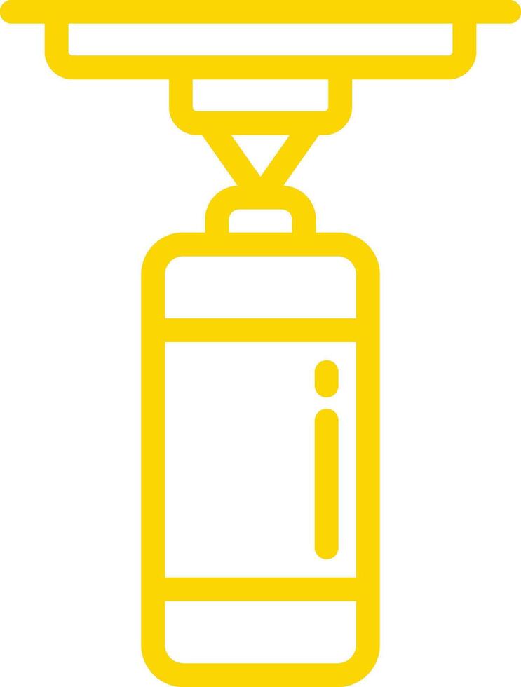 Punching Bag Icon Design Illustration vector