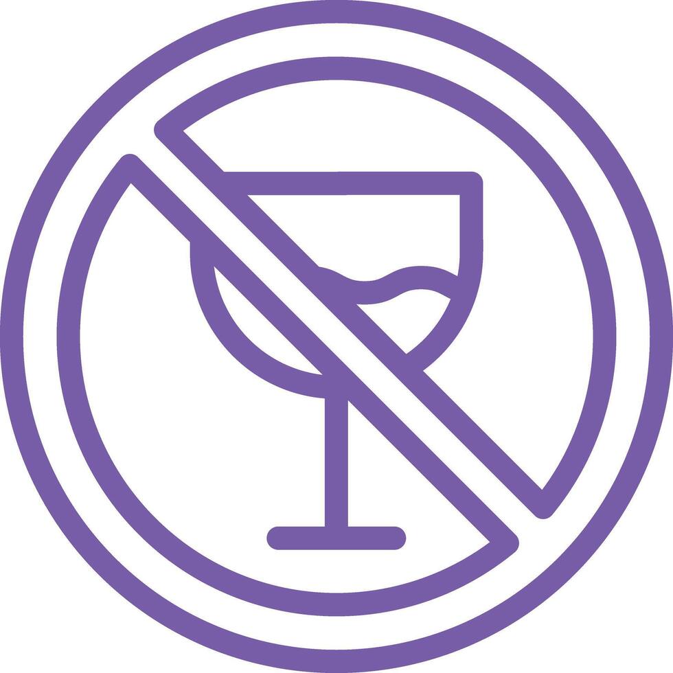 Alcohol Prohibition Icon Design Illustration vector