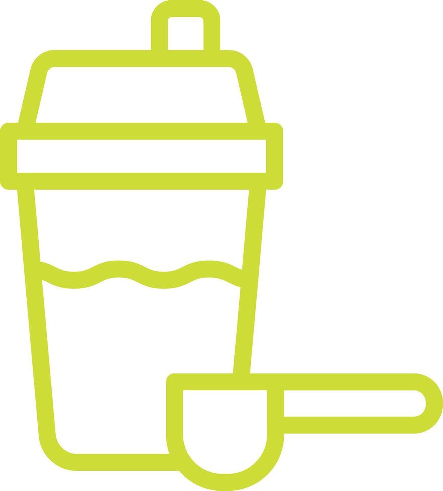 Protein Shake Icon Design Illustration vector