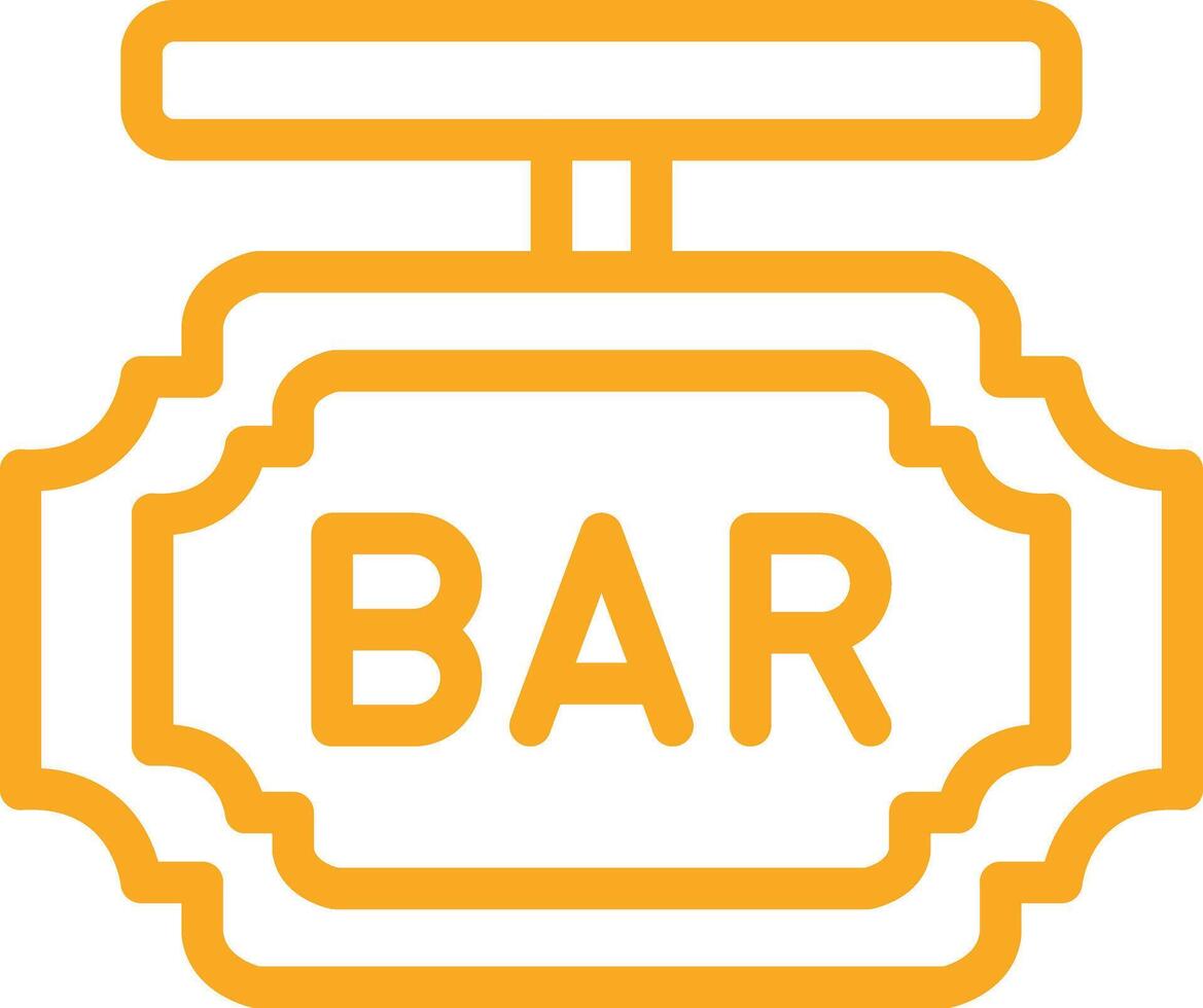 Bar Board Icon Design Illustration vector