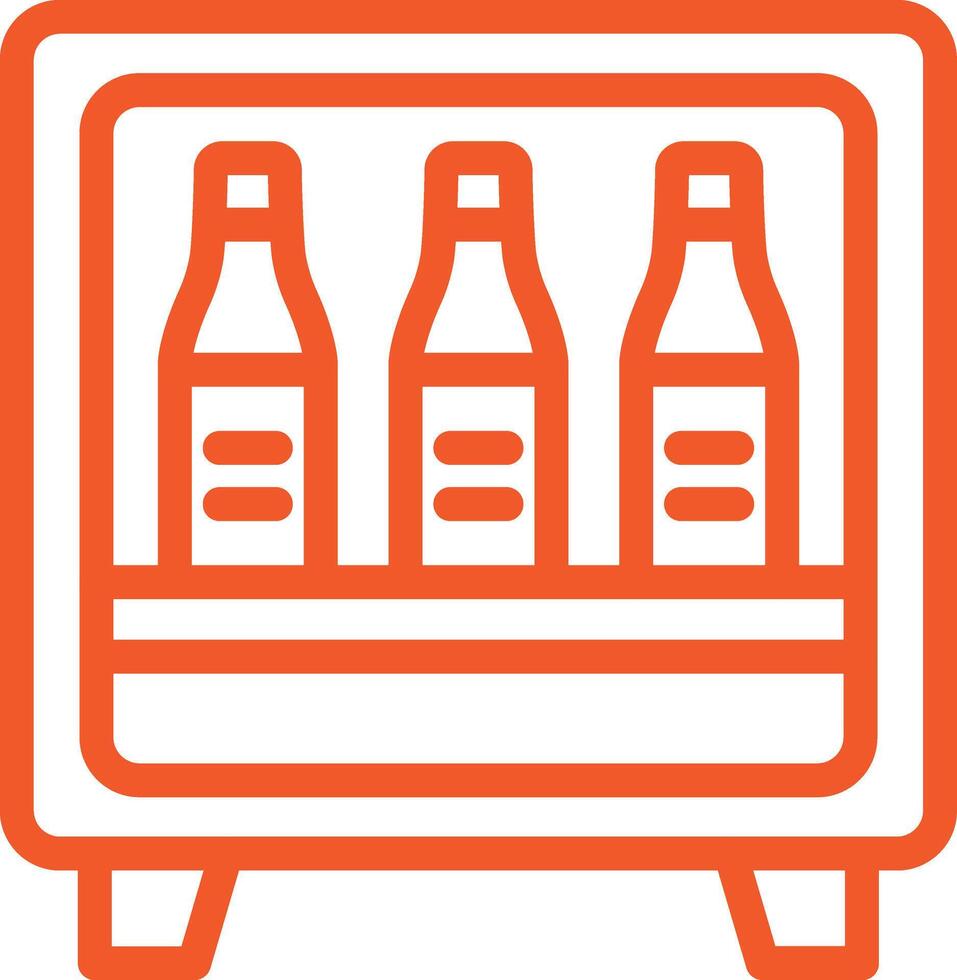 Minibar Icon Design Illustration vector