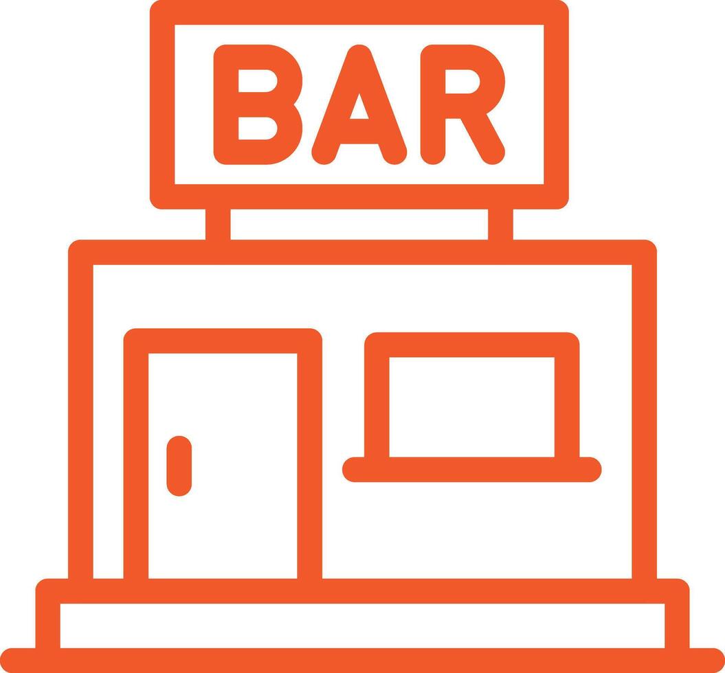 Bar Icon Design Illustration vector