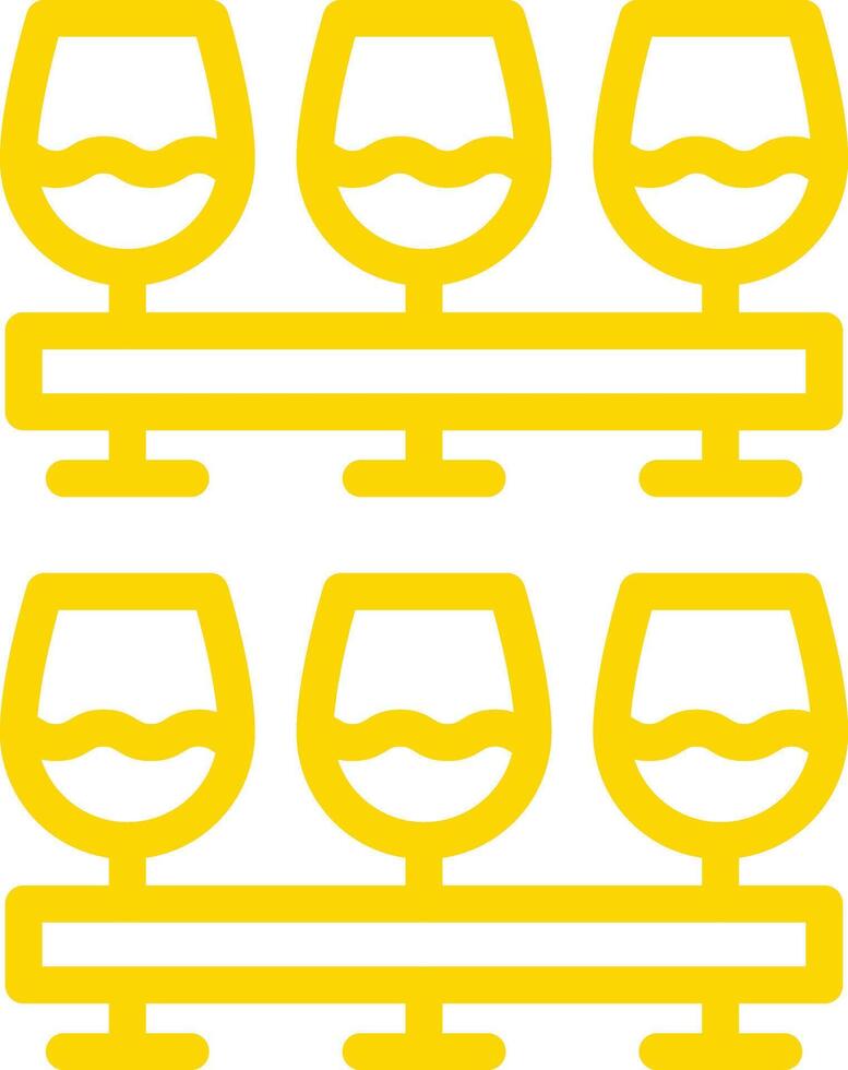 Wine Glasses Icon Design Illustration vector