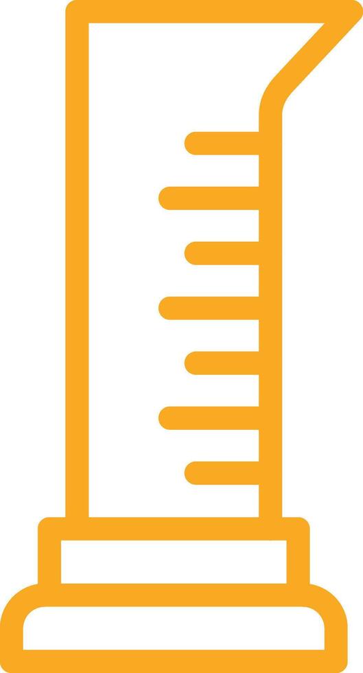 Graduated cylinder Icon Design Illustration vector