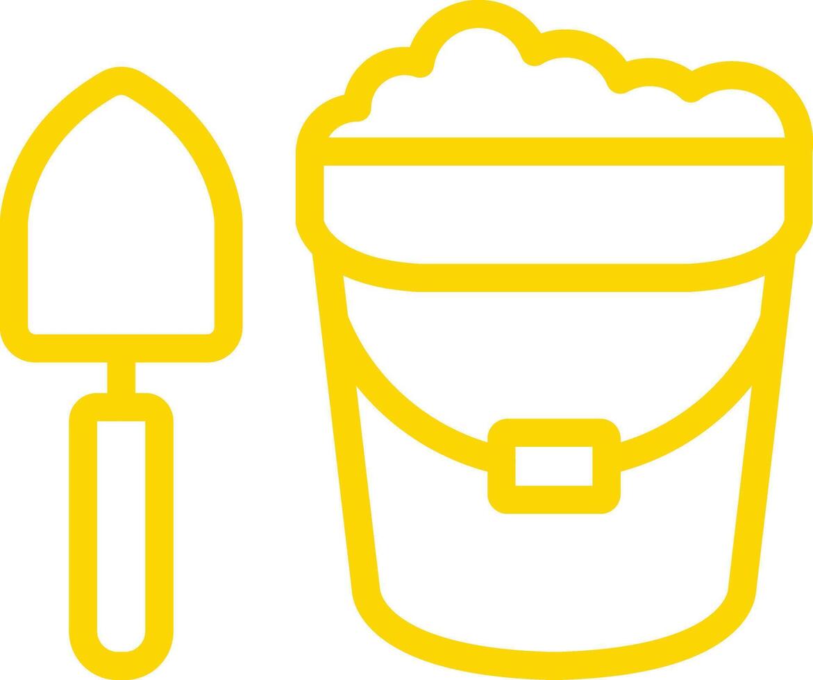 Sand bucket Icon Design Illustration vector
