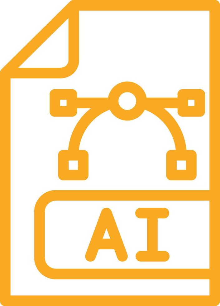 Ai file Icon Design Illustration vector