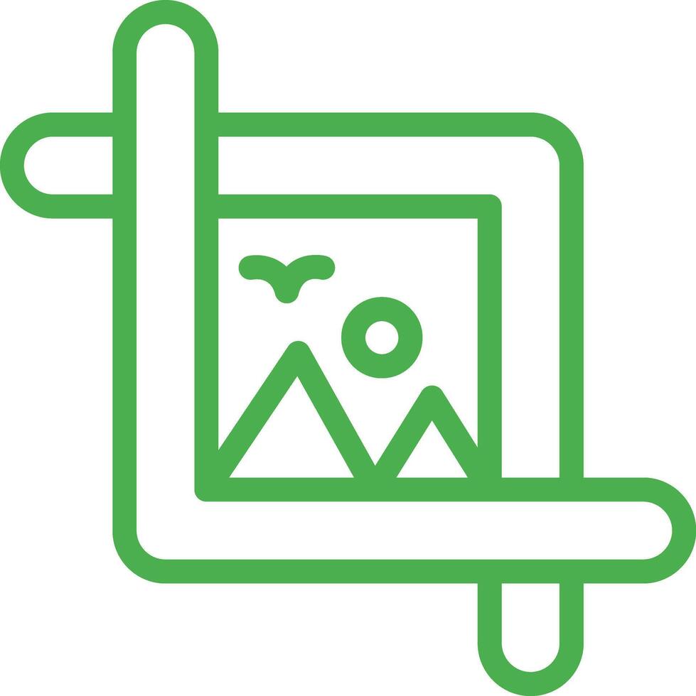 Crop tool Icon Design Illustration vector