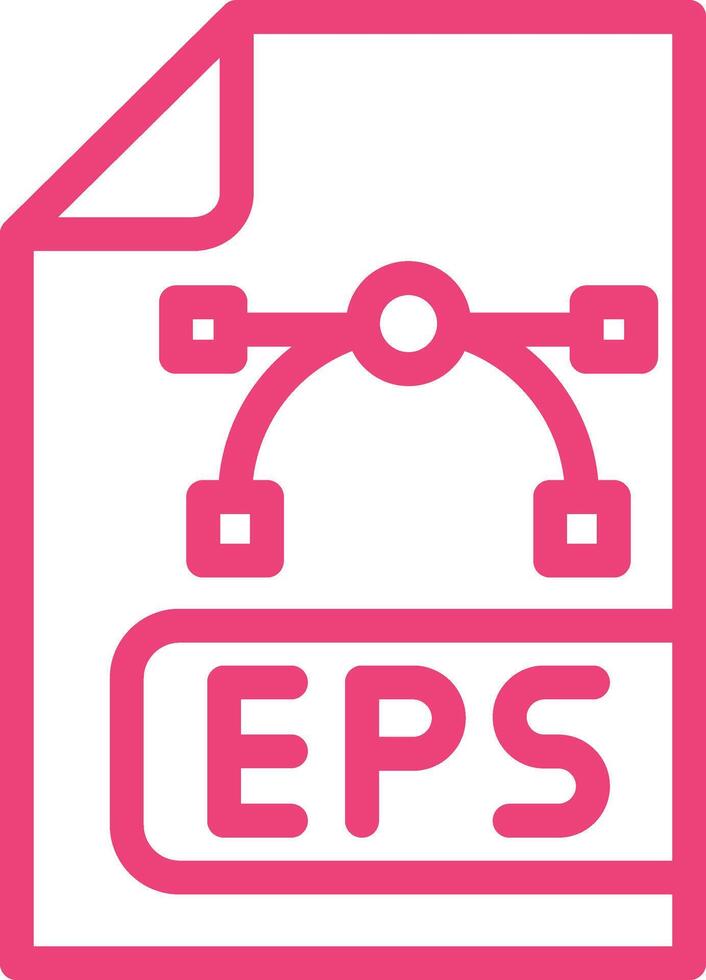 Eps File Icon Design Illustration vector