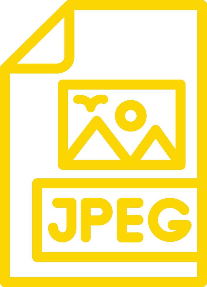 Jpeg file Icon Design Illustration vector