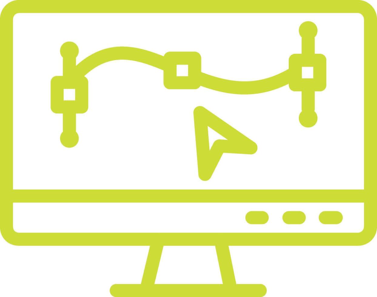 Monitor Icon Design Illustration vector