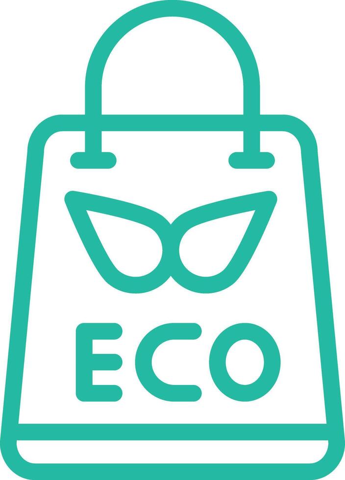 Eco bag Icon Design Illustration vector
