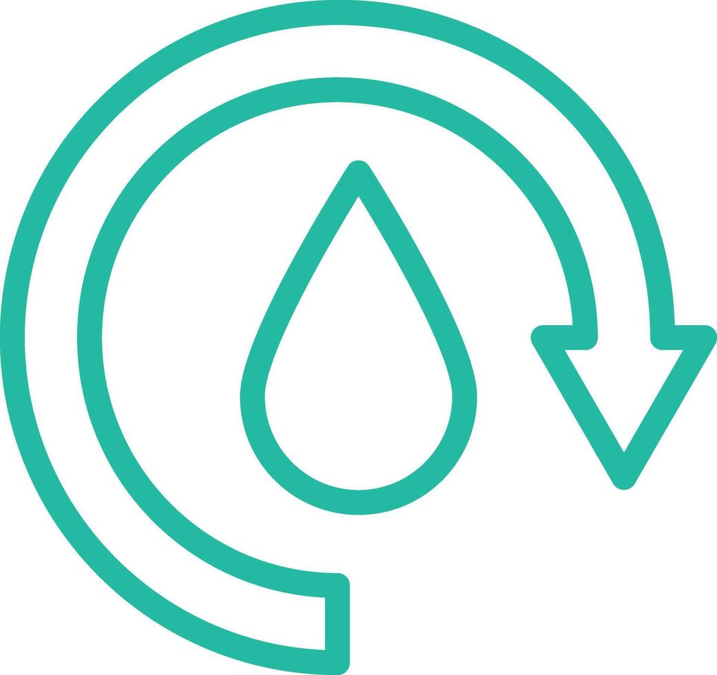 Water cycle Icon Design Illustration vector