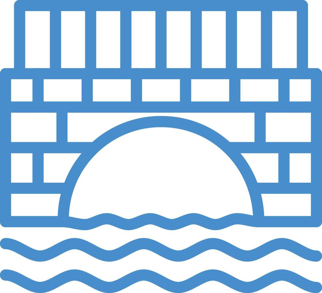 Bridge Icon Design Illustration vector