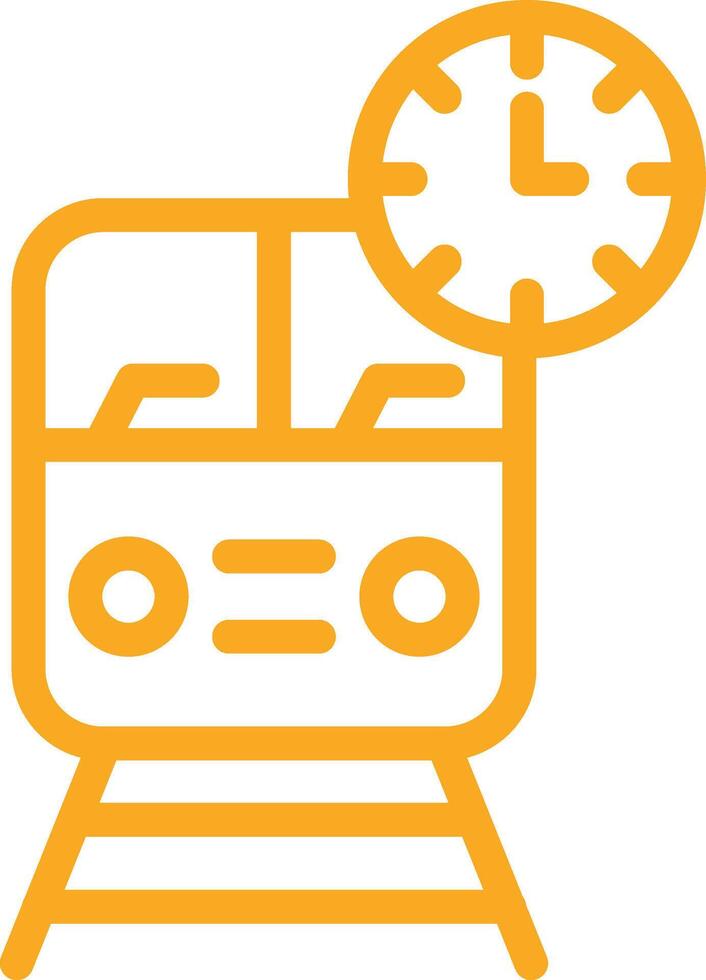 Train time Icon Design Illustration vector