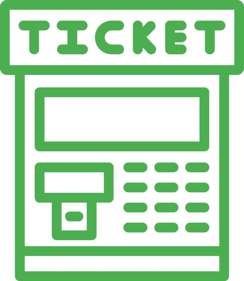 Ticket machine Icon Design Illustration vector
