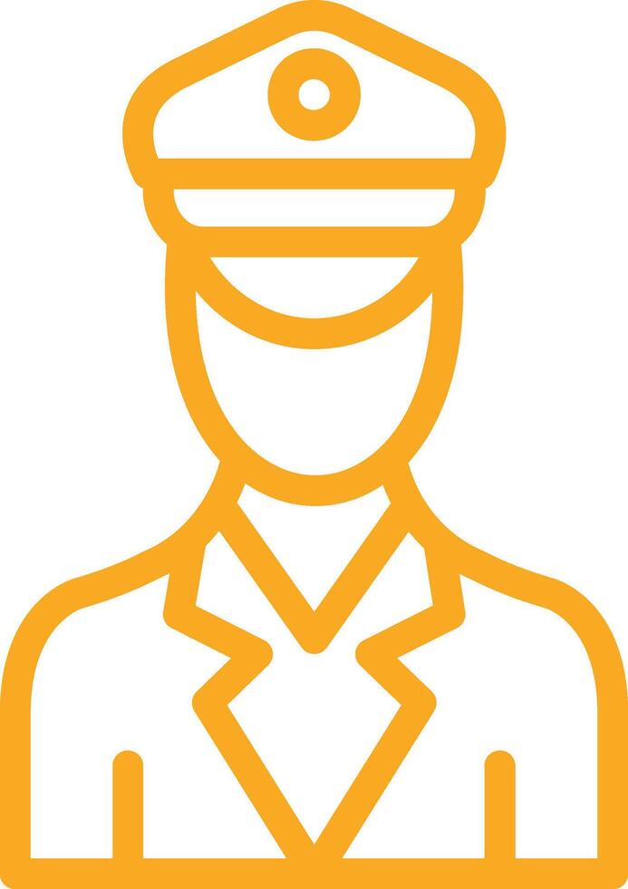 Officer Icon Design Illustration vector