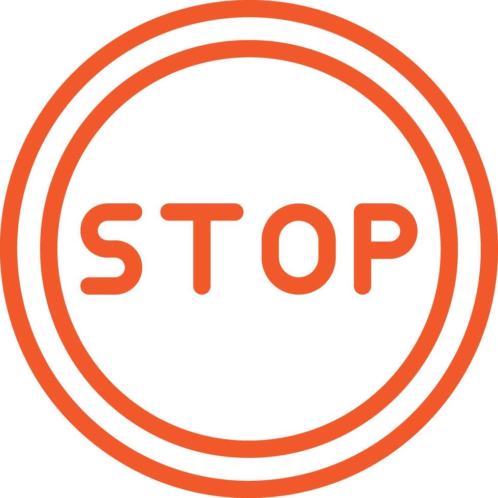 Stop Icon Design Illustration vector