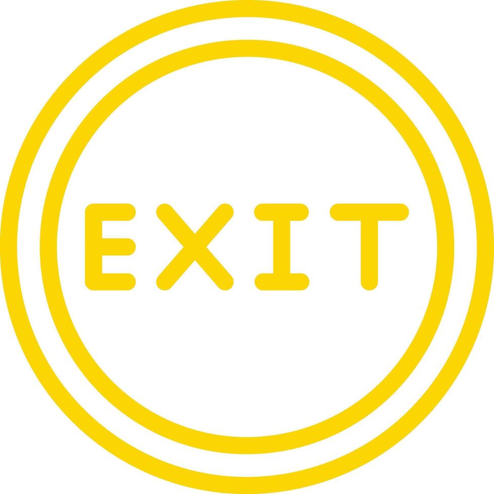 Exit Icon Design Illustration vector