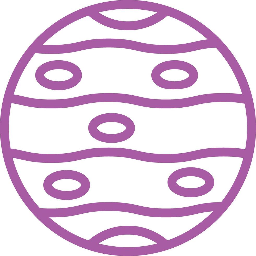 Jupiter Icon Design Illustration vector