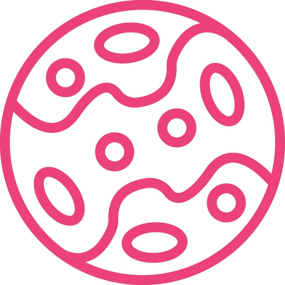 Pluto Icon Design Illustration vector
