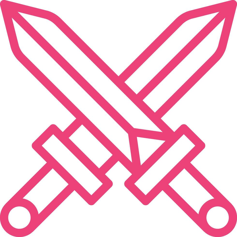 Swords Icon Design Illustration vector