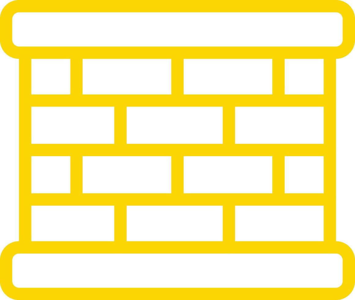Bricks wall Icon Design Illustration vector