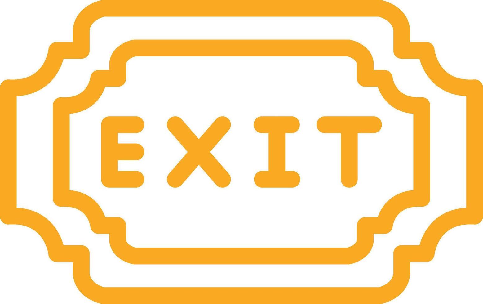 Exit Icon Design Illustration vector