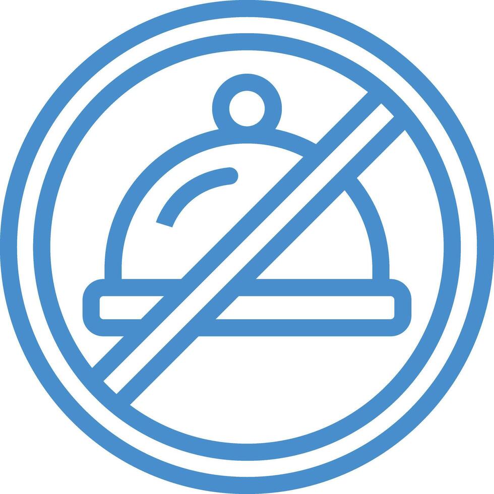 No eating Icon Design Illustration vector