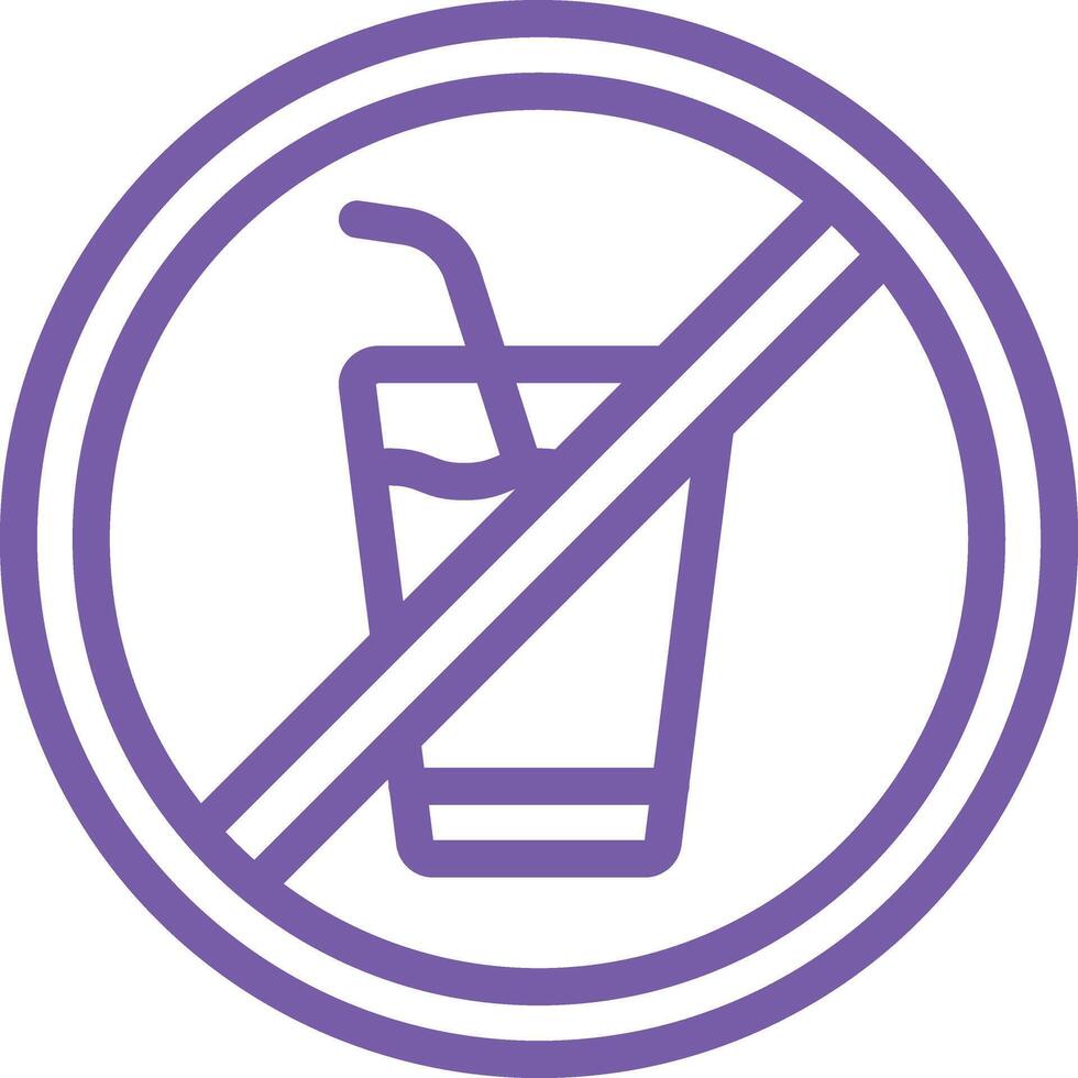 no drink Icon Design Illustration vector