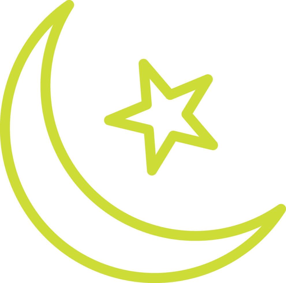 Crescent moon Icon Design Illustration vector