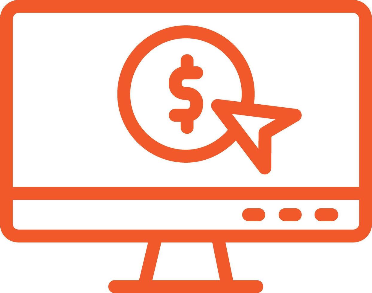 Pay per click Icon Design Illustration vector