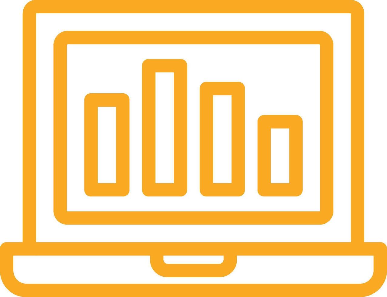 Online graph Icon Design Illustration vector