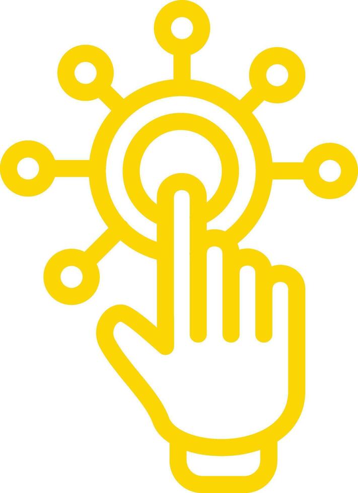 Interactivity Icon Design Illustration vector
