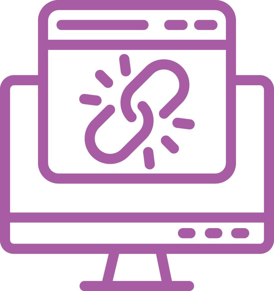 Web link Icon Design Illustration vector