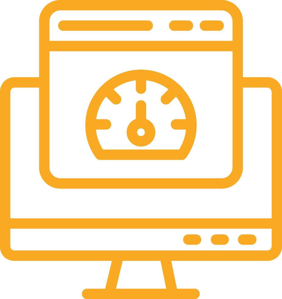 Speed test Icon Design Illustration vector