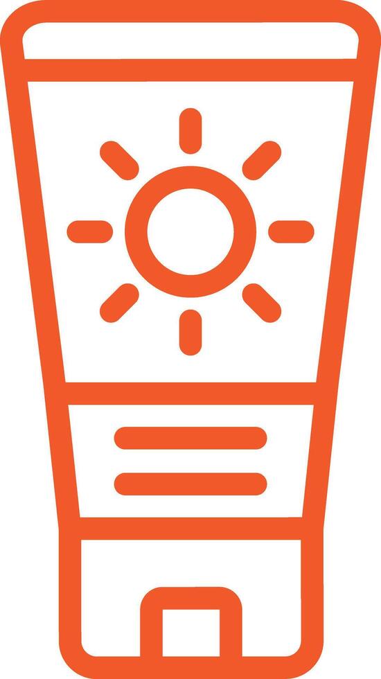 Sunscreen Icon Design Illustration vector