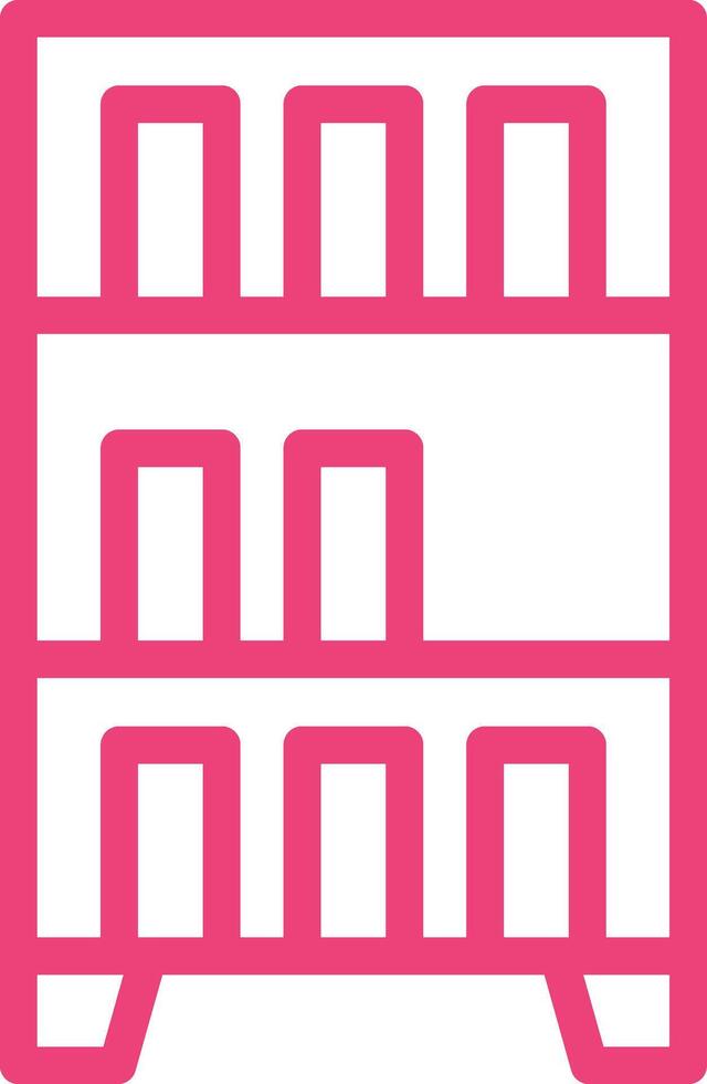 Book shelf Icon Design Illustration vector