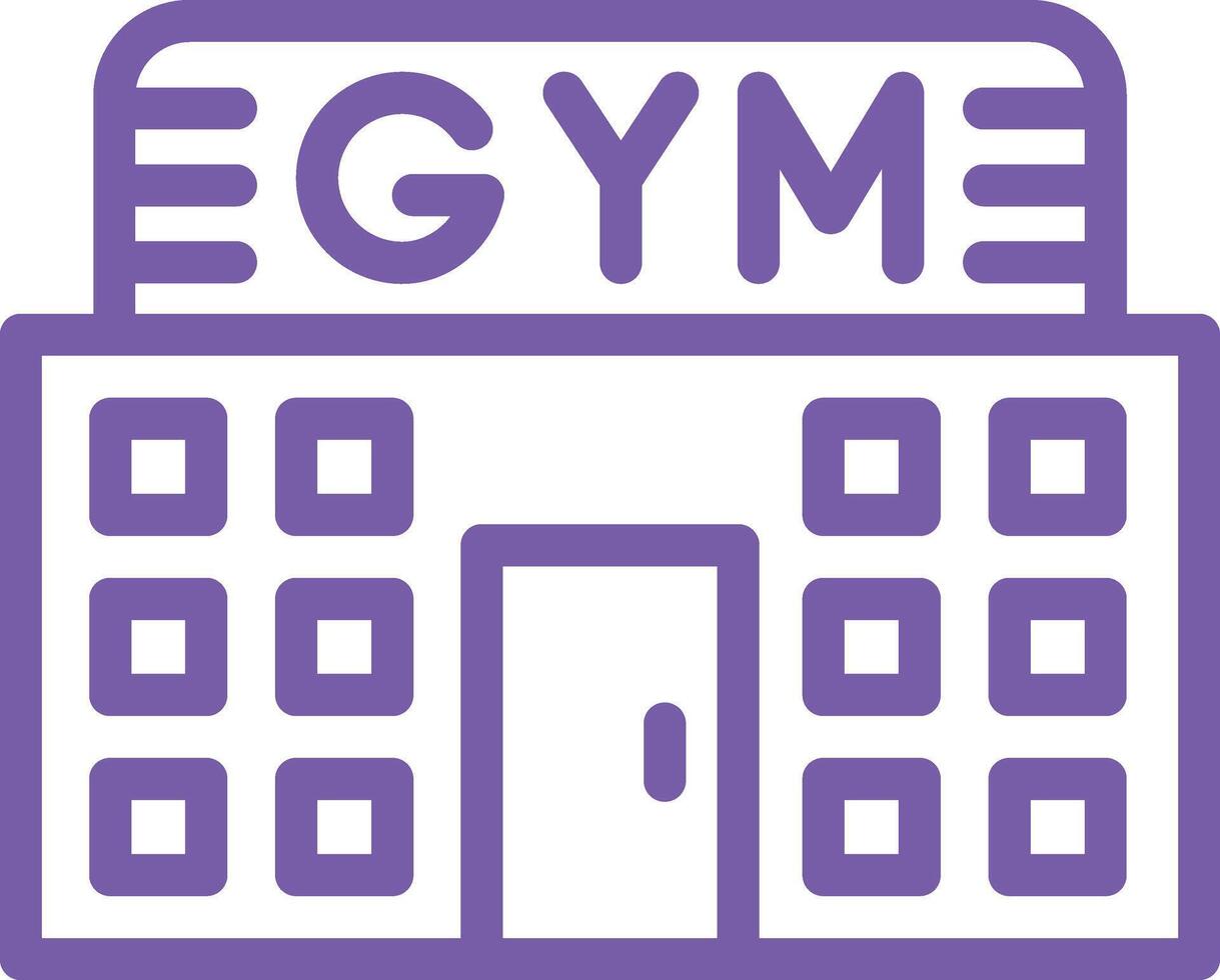 Gym Icon Design Illustration vector