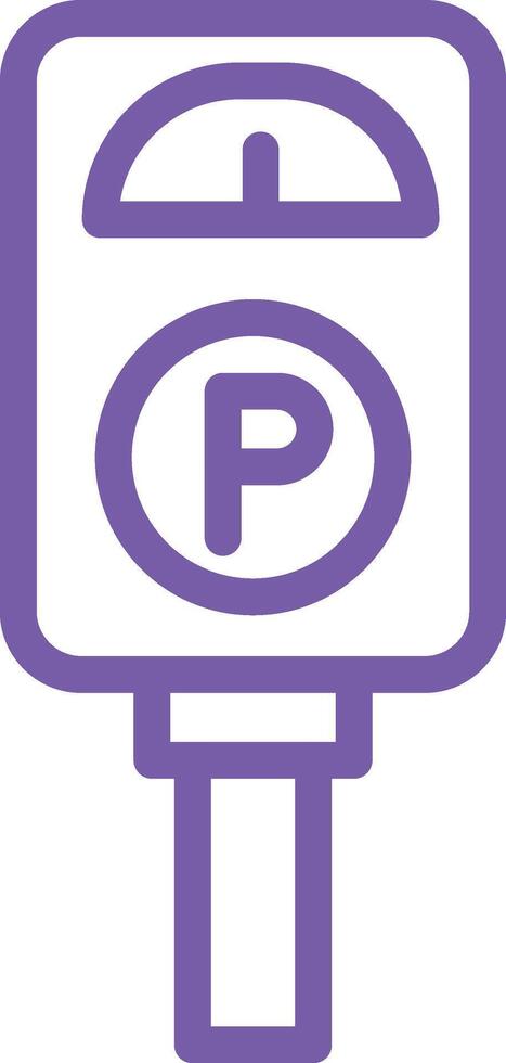 Parking meter Icon Design Illustration vector