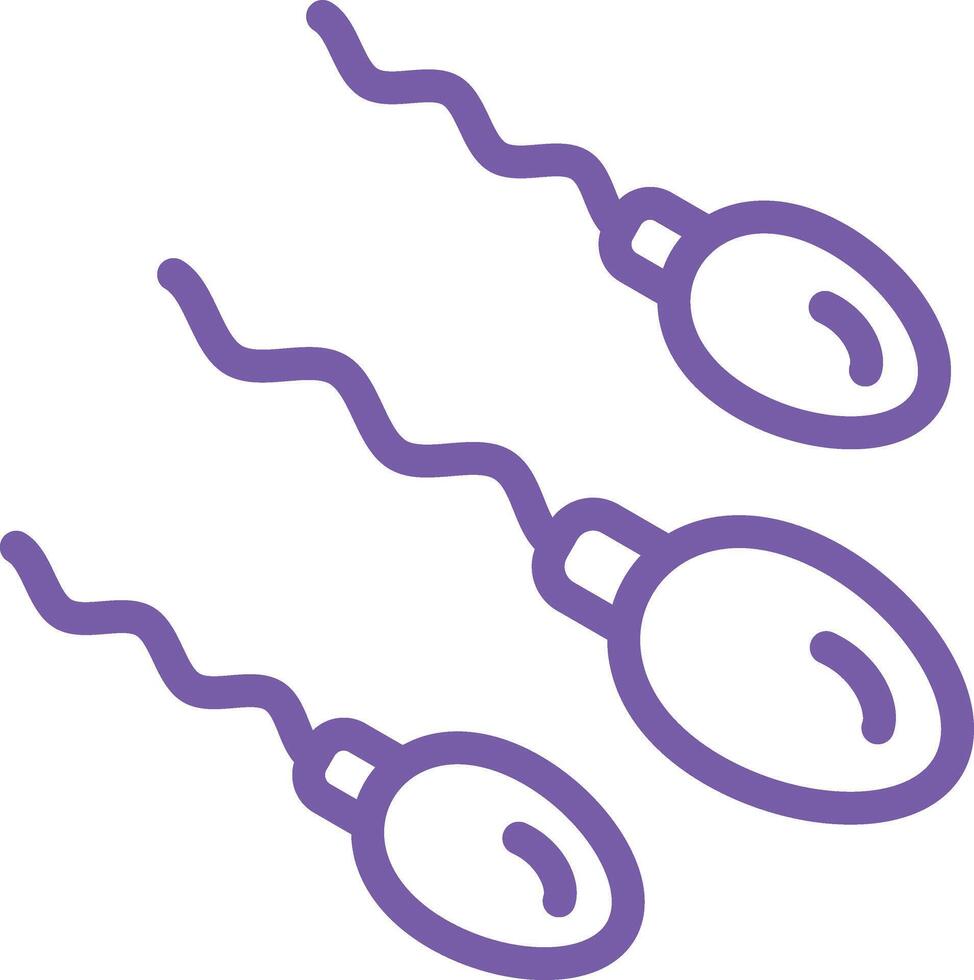 Sperms Icon Design Illustration vector