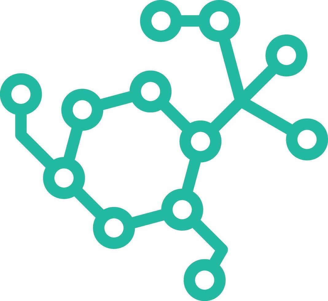 Molecule chain Icon Design Illustration vector