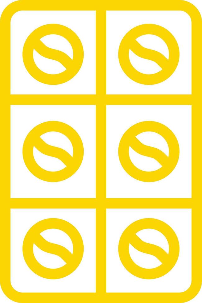 Blister Icon Design Illustration vector