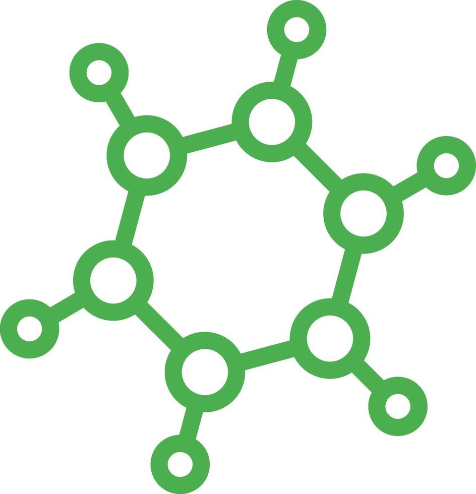 Bio molecules Icon Design Illustration vector