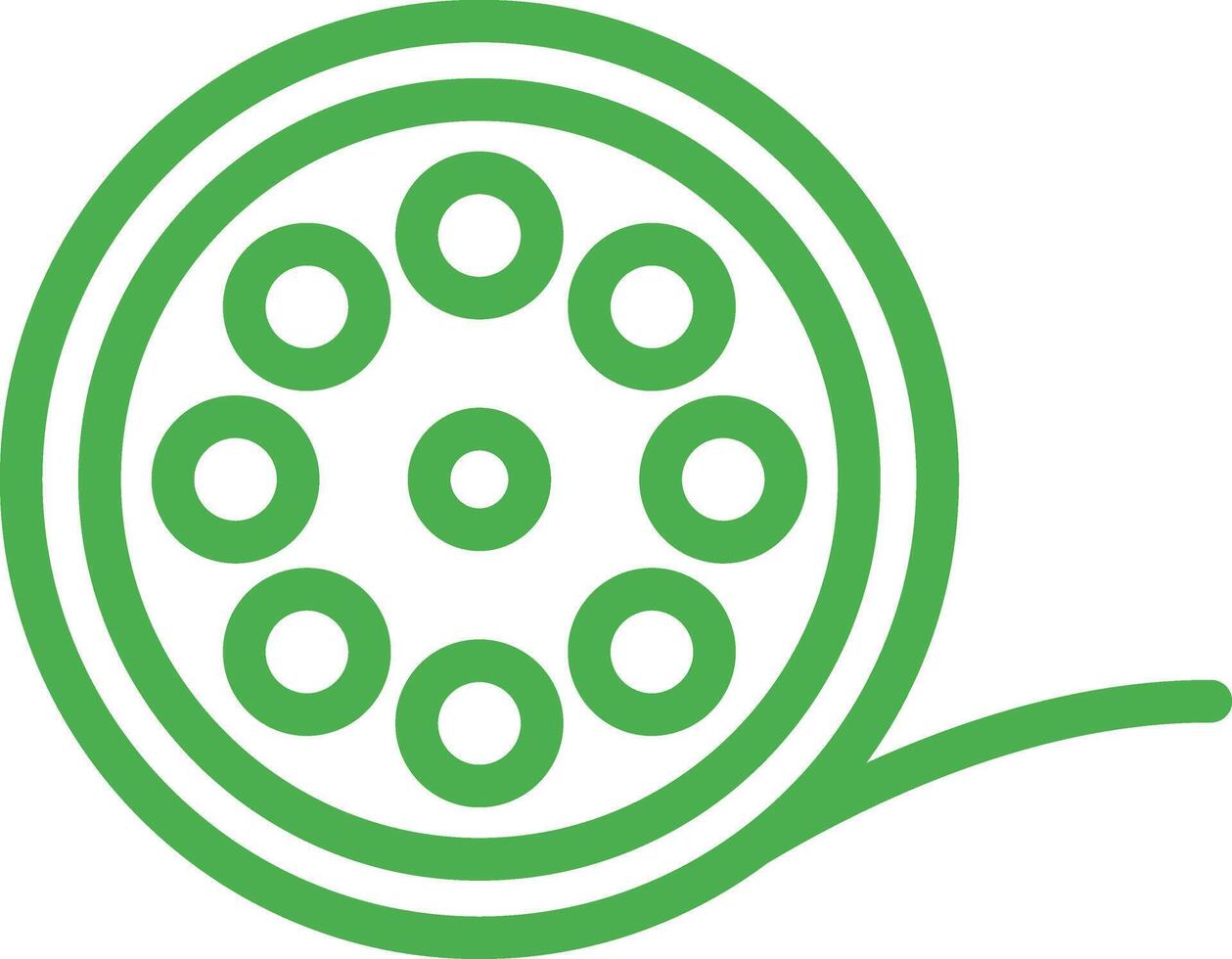 Film reel Icon Design Illustration vector
