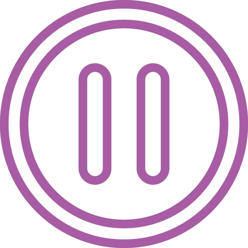 Pause button Icon Design Illustration vector