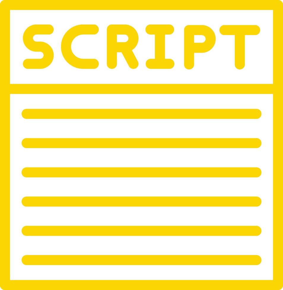 Script Icon Design Illustration vector