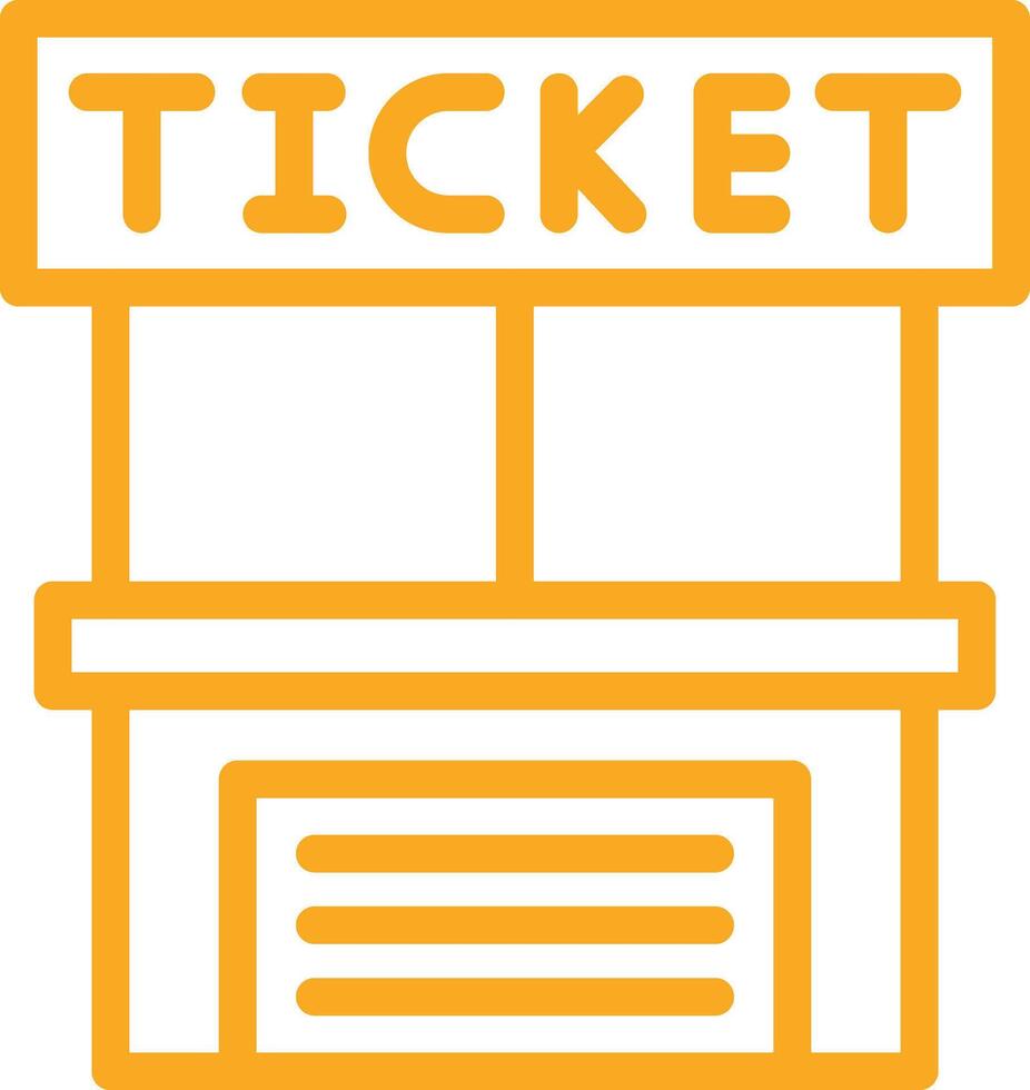 Ticket office Icon Design Illustration vector