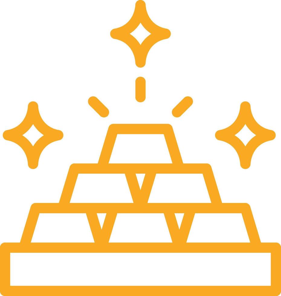 Gold bars Icon Design Illustration vector