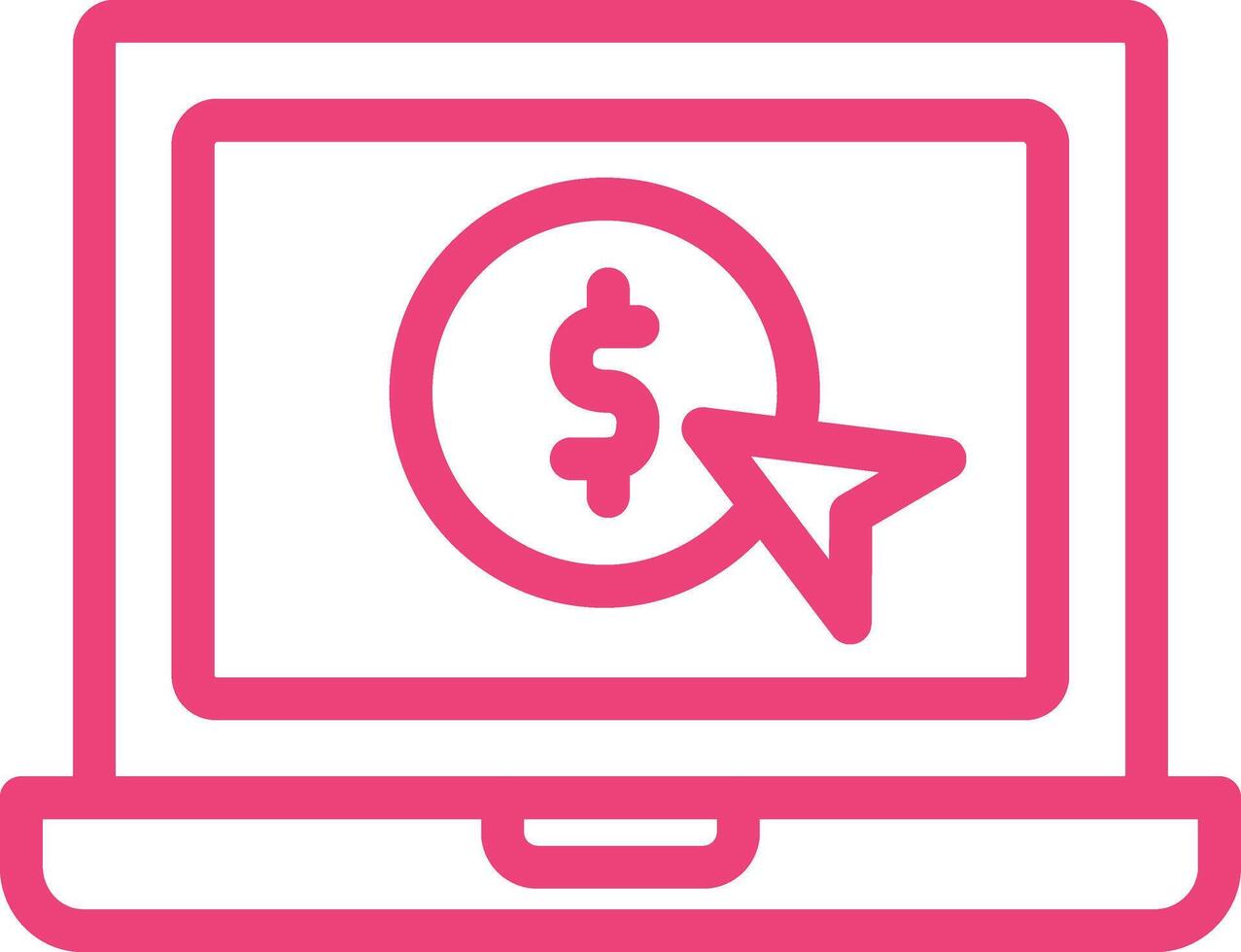 Pay per click Icon Design Illustration vector